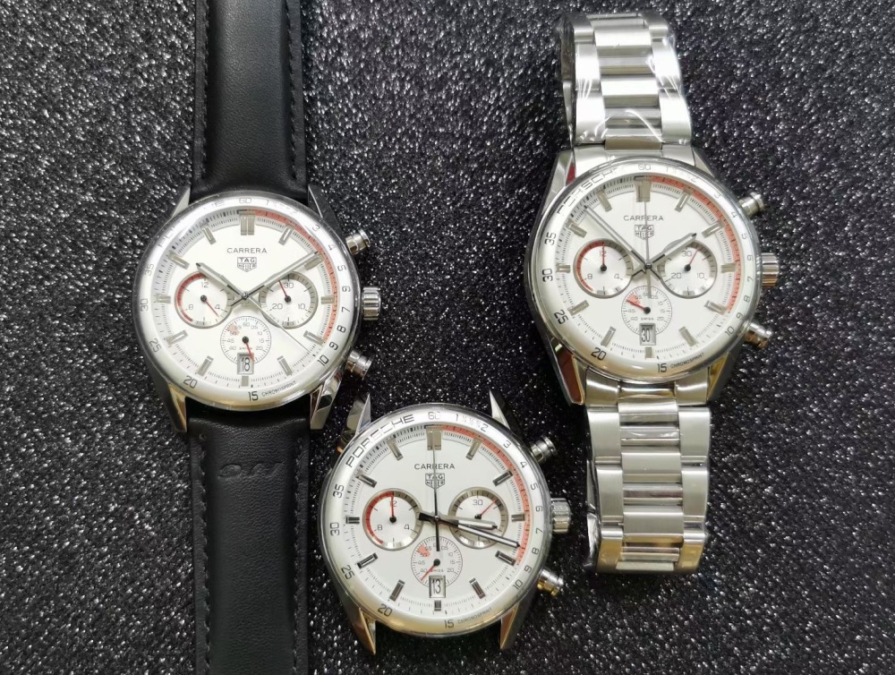 Men's Quartz Watch Chronograph 904L Stainless Steel 42mm-TAG277