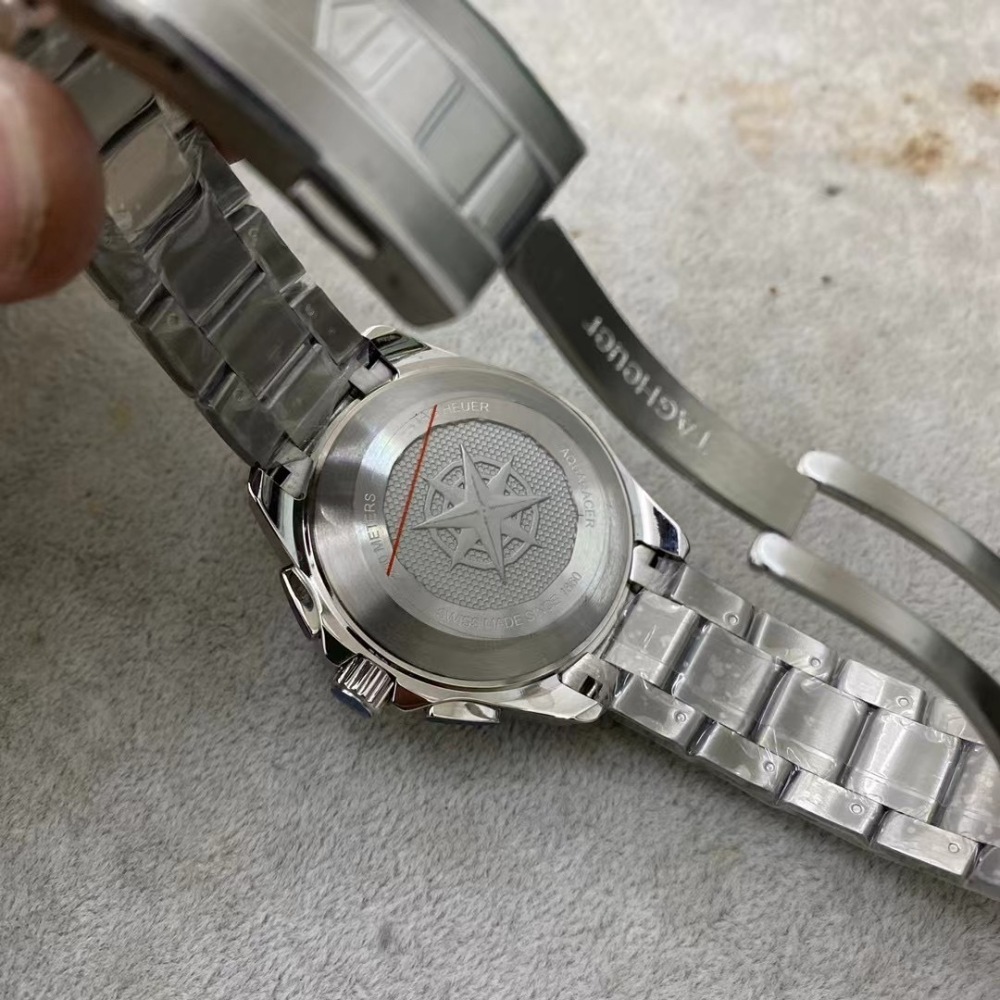 Men's Quartz Watch Chronograph 904L Stainless Steel 44mm-TAG285