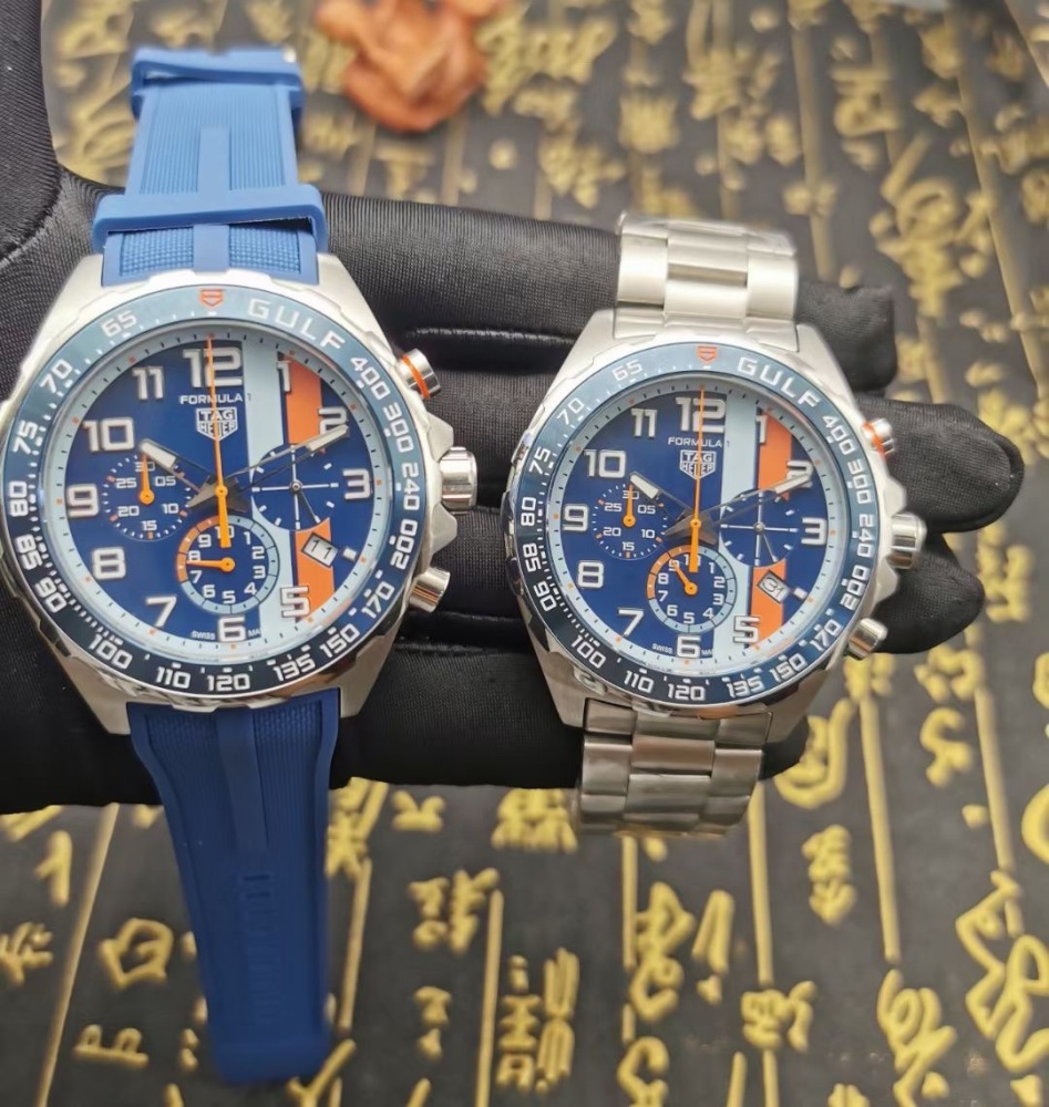 Men's Quartz Watch Chronograph 904L Stainless Steel 44mm-TAG246