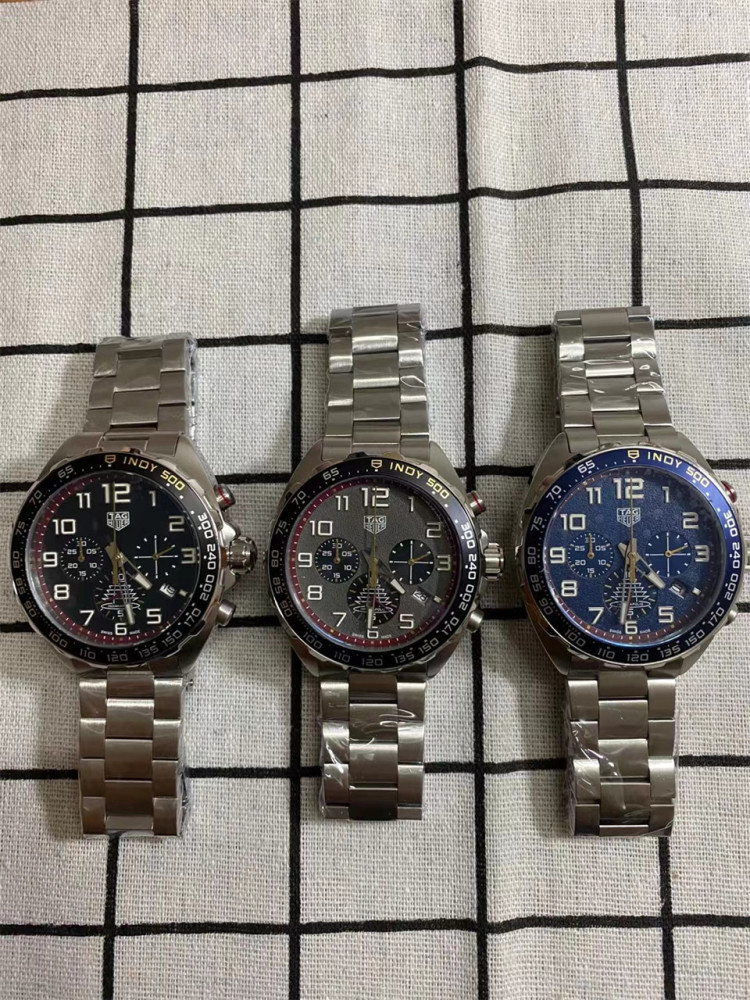 Men's Quartz Watch Chronograph 904L Stainless Steel 44mm-TAG218