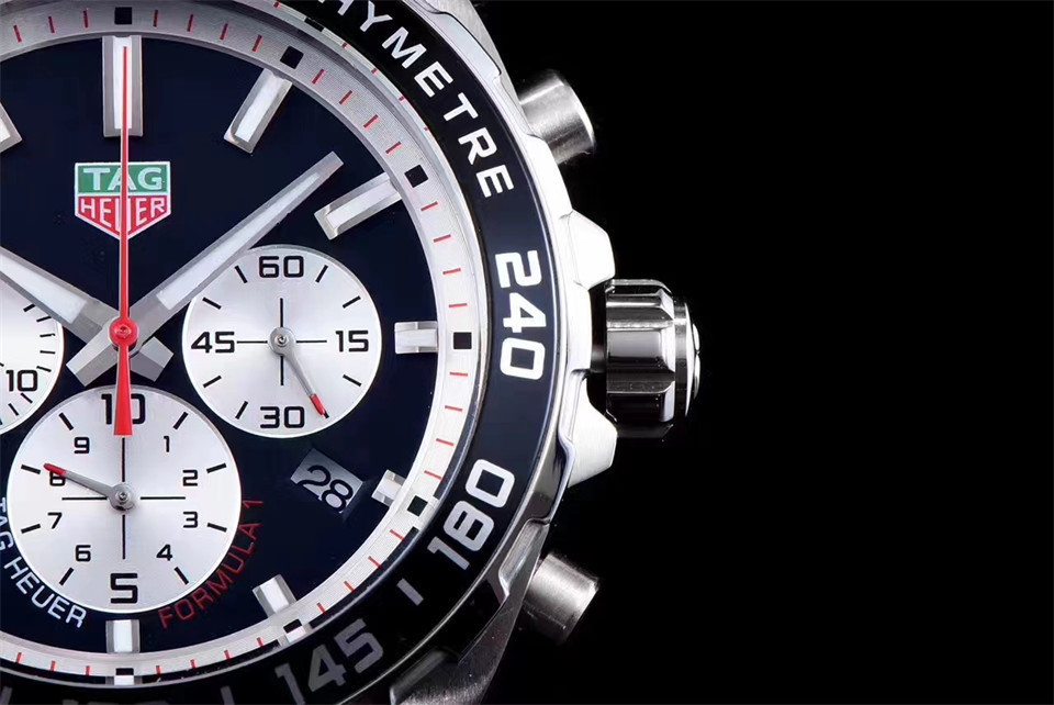 Men's Quartz Watch Chronograph 904L Stainless Steel 44mm-TAG220