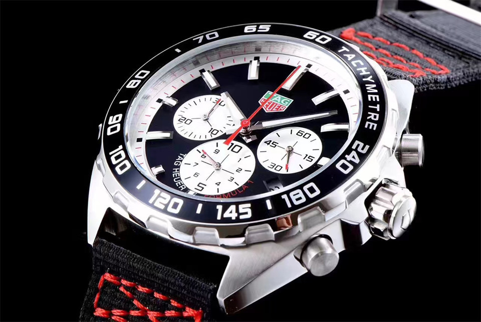 Men's Quartz Watch Chronograph 904L Stainless Steel 44mm-TAG220