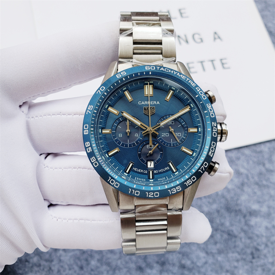 Men's Quartz Watch Chronograph 904L Stainless Steel 45mm-TAG207