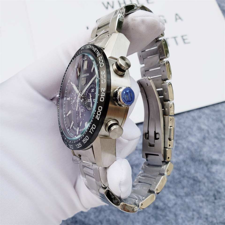 Men's Quartz Watch Chronograph 904L Stainless Steel 45mm-TAG207