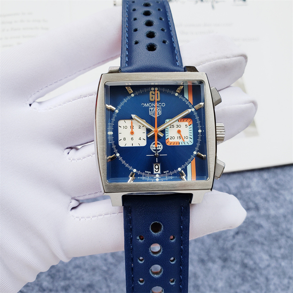 Men's Quartz Watch Chronograph 904L Stainless Steel 40mm-TAG212