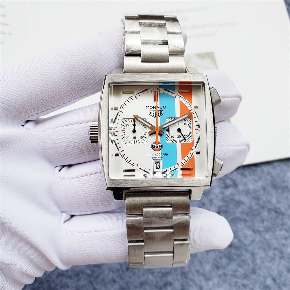 Men's Quartz Watch Chronograph 904L Stainless Steel 40mm-TAG197