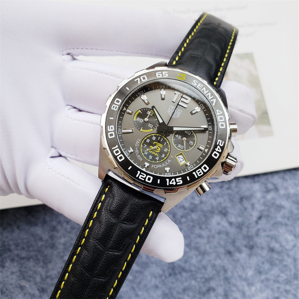 Men's Quartz Watch Chronograph 904L Stainless Steel 45mm-TAG211