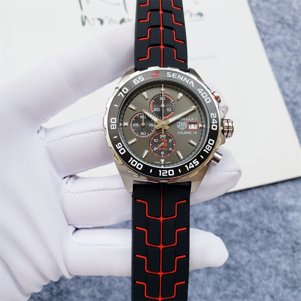 Men's Quartz Watch Chronograph 904L Stainless Steel 45mm-TAG209