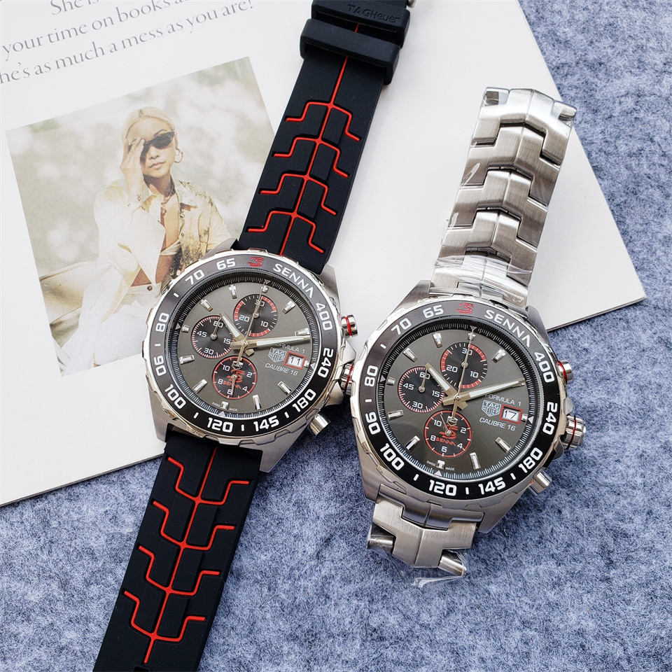 Men's Quartz Watch Chronograph 904L Stainless Steel 45mm-TAG209