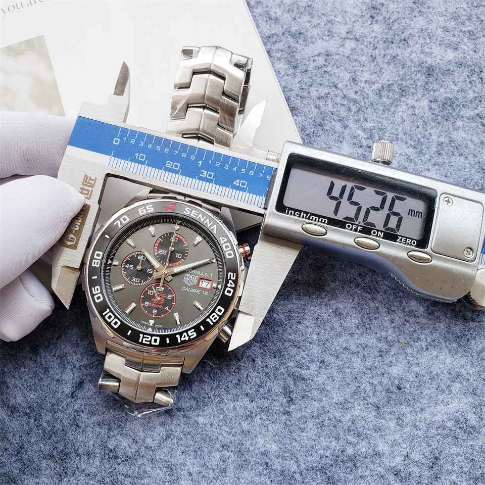 Men's Quartz Watch Chronograph 904L Stainless Steel 45mm-TAG209