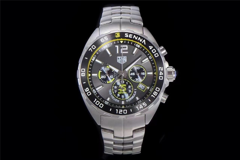 Men's Quartz Watch Chronograph 904L Stainless Steel 46mm-TAG168