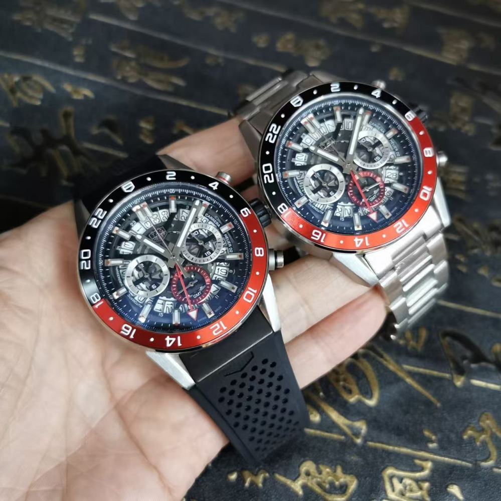 Men's Quartz Watch Chronograph 904L Stainless Steel 45mm-TAG208