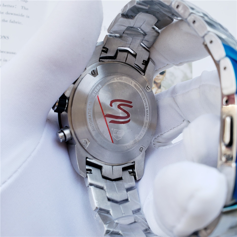 Men's Quartz Watch Chronograph 904L Stainless Steel 46mm-TAG160