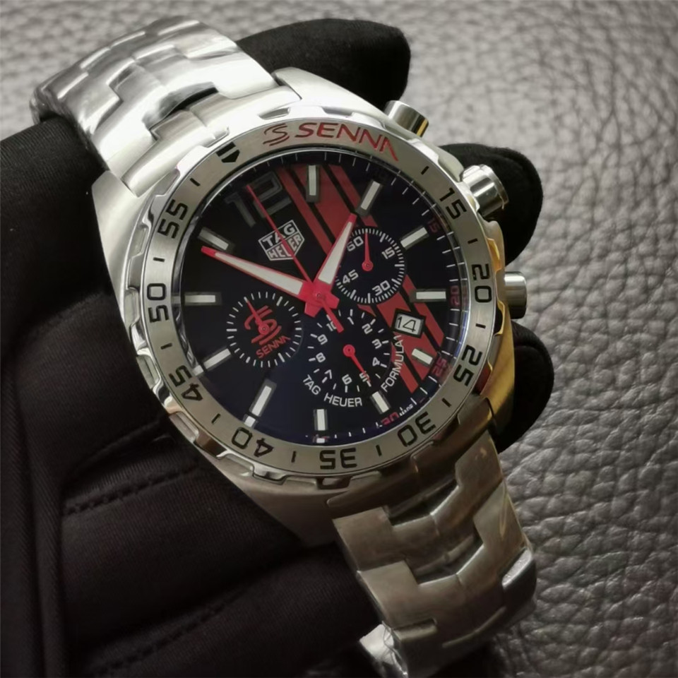 Men's Quartz Watch Chronograph 904L Stainless Steel 45mm-TAG169