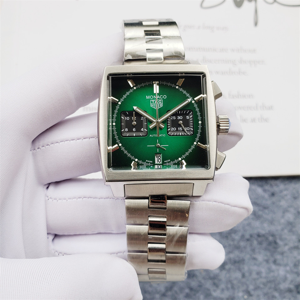 Men's Quartz Watch Chronograph 904L Stainless Steel 40mm-TAG192