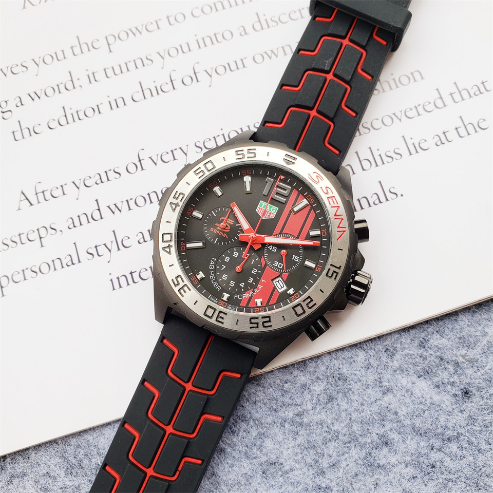 Men's Quartz Watch Chronograph 904L Stainless Steel 45mm-TAG194