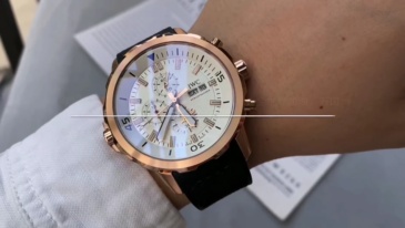 Men's Quartz Watch Chronograph 904L Stainless Steel42mm-IC38