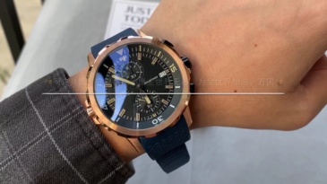 Men's Quartz Watch Chronograph 904L Stainless Steel42mm-IC29