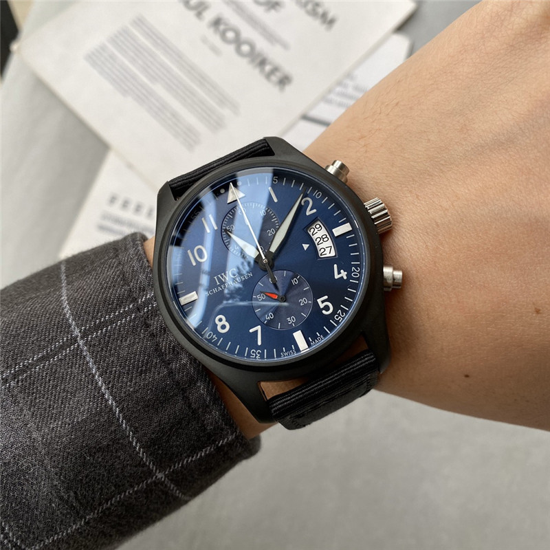 Men's Quartz Watch Chronograph 904L Stainless Steel 43mm-IC16