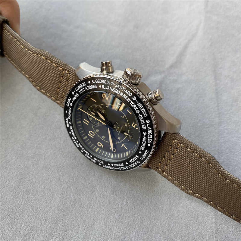 Men's Quartz Watch Chronograph 904L Stainless Steel 43mm-IC17