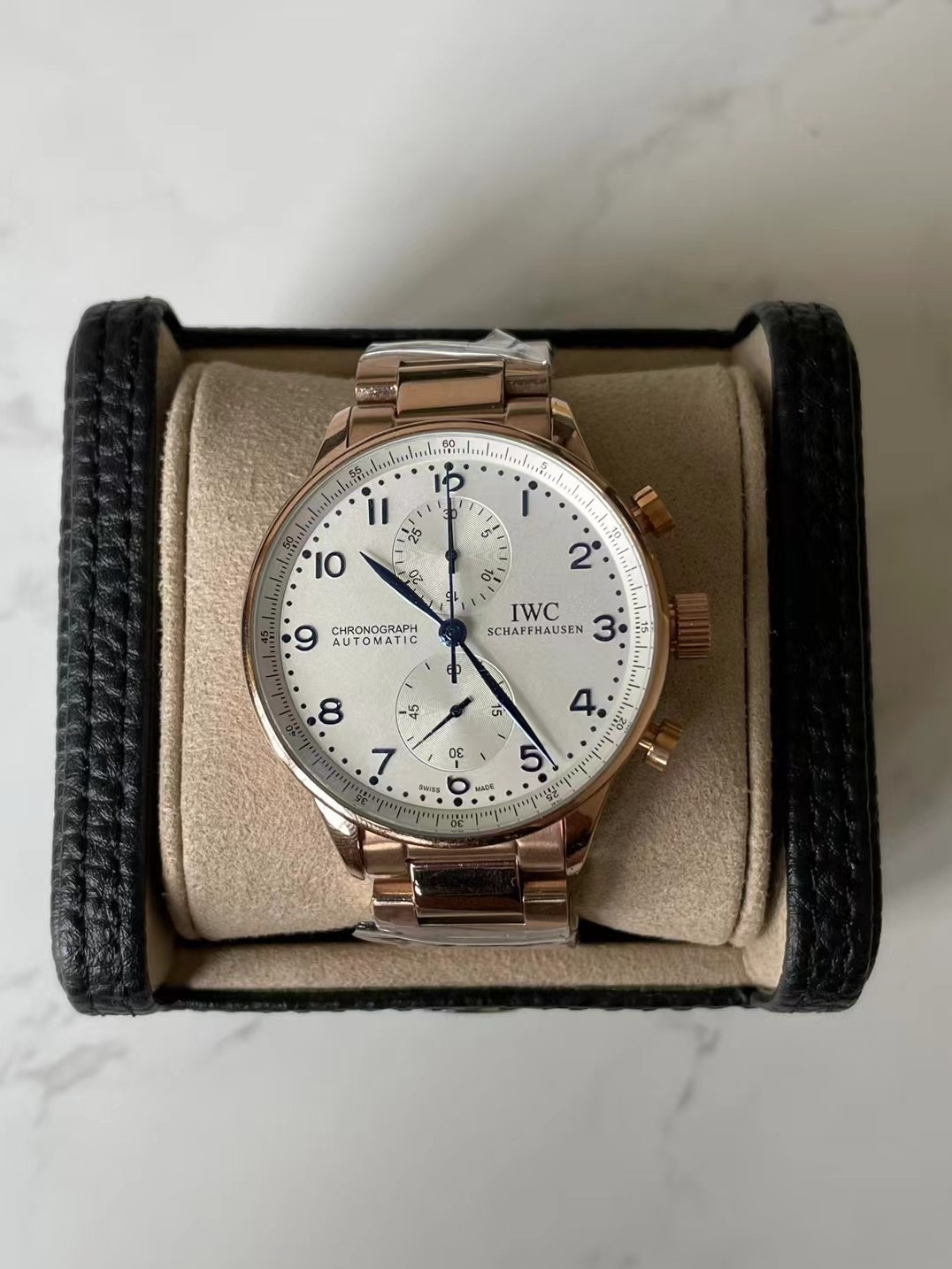 Men's Quartz Watch Chronograph 904L Stainless Steel42mm-IC41