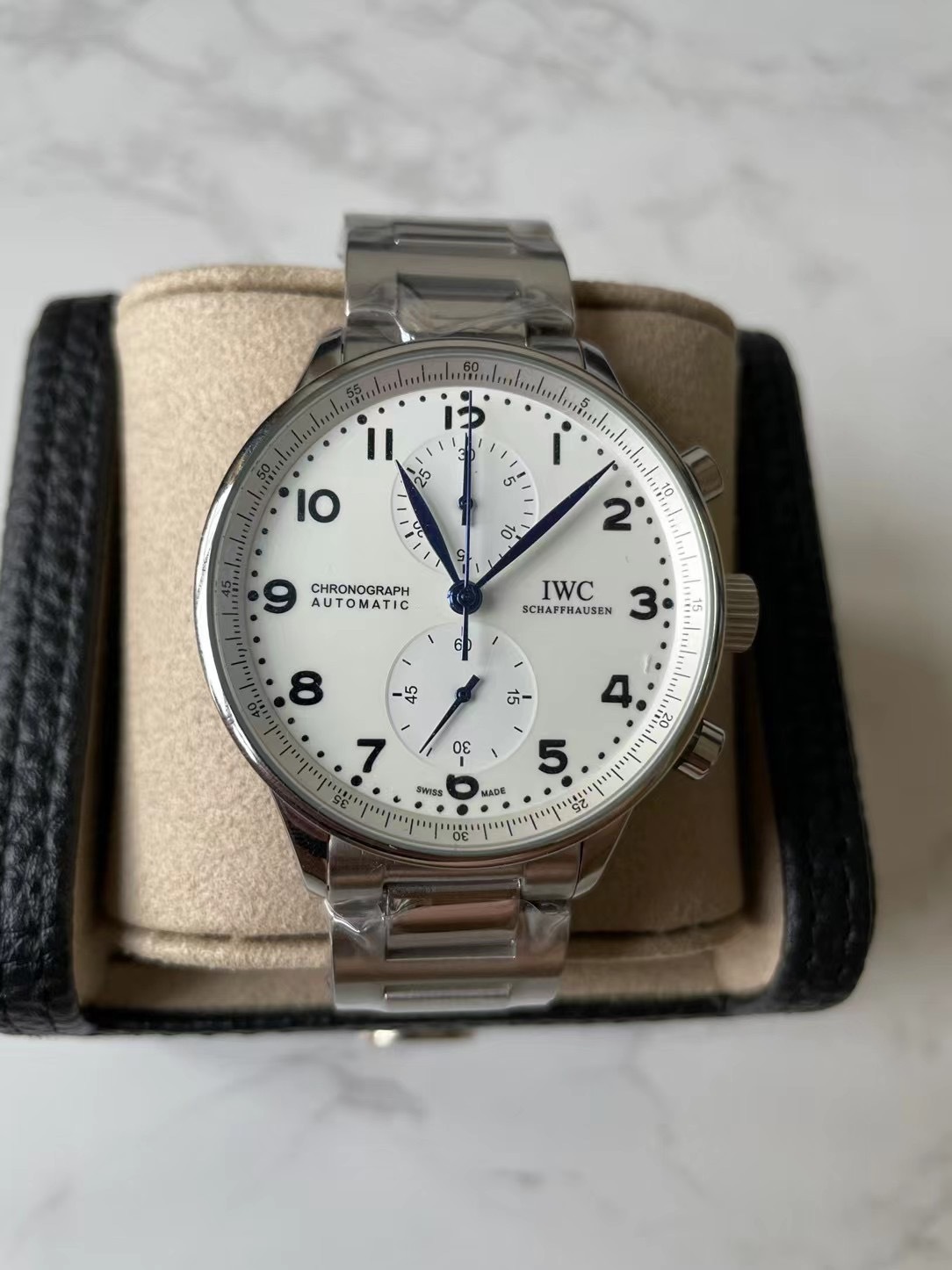 Men's Quartz Watch Chronograph 904L Stainless Steel42mm-IC41