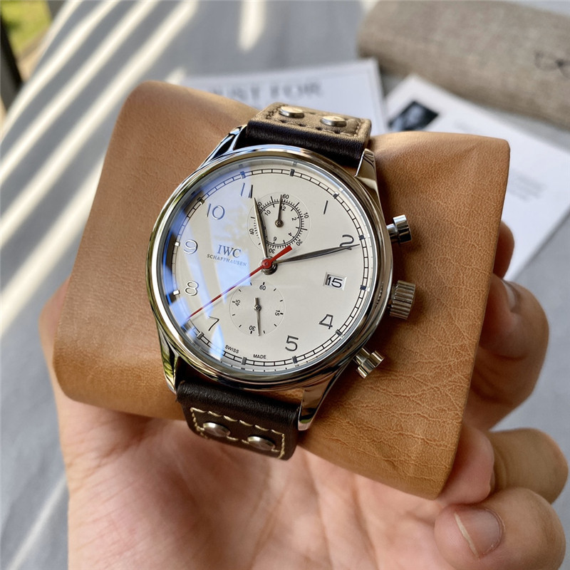 Men's Quartz Watch Chronograph 904L Stainless Steel41mm-IC28