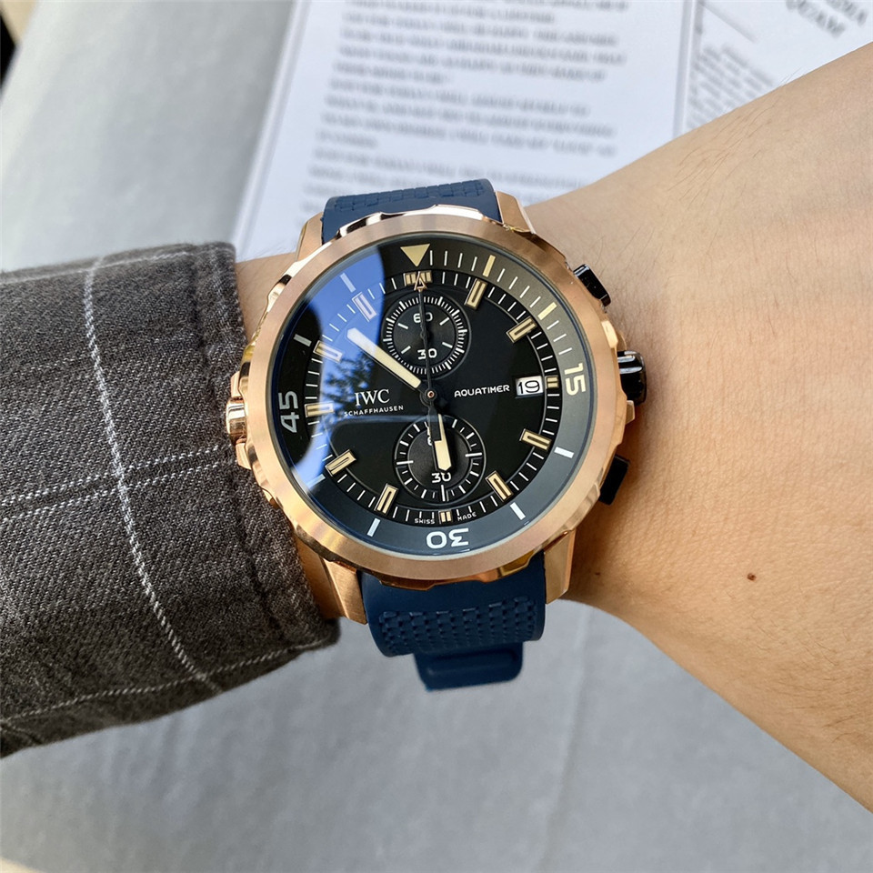 Men's Quartz Watch Chronograph 904L Stainless Steel42mm-IC29