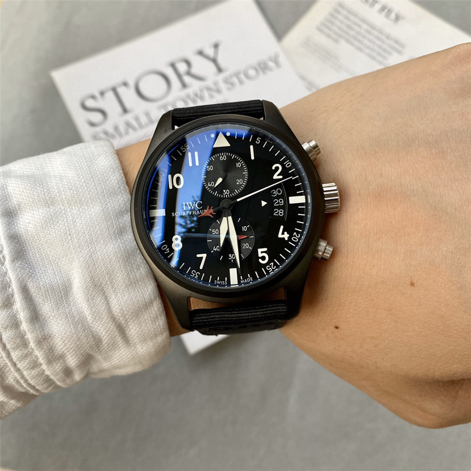 Men's Quartz Watch Chronograph 904L Stainless Steel43mm-IC30