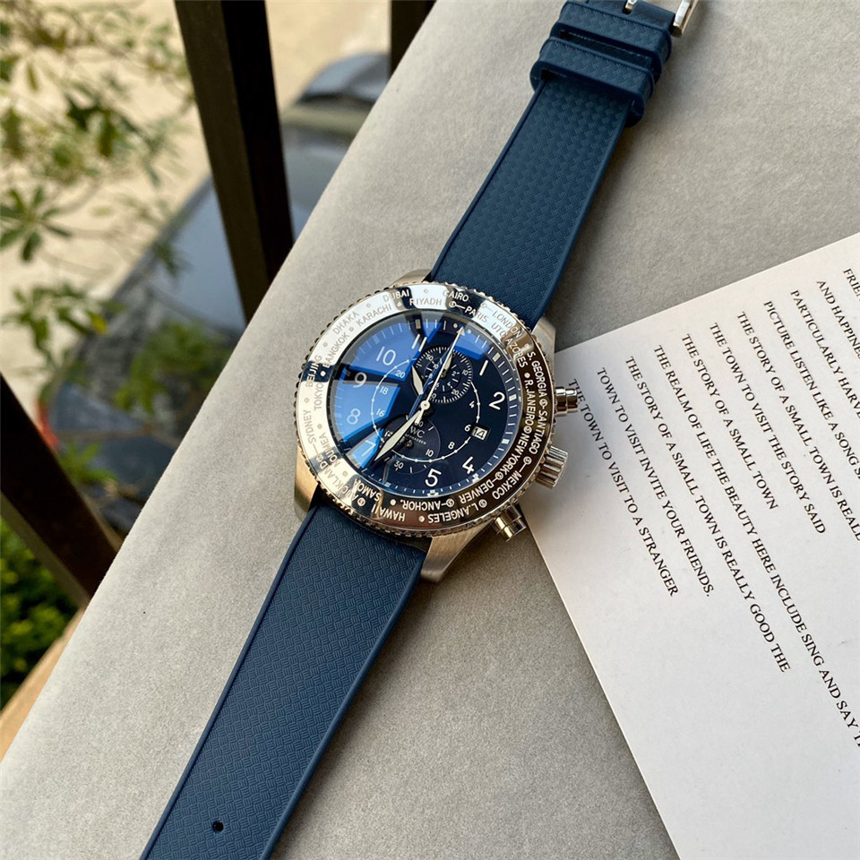 Men's Quartz Watch Chronograph 904L Stainless Steel43mm-IC36