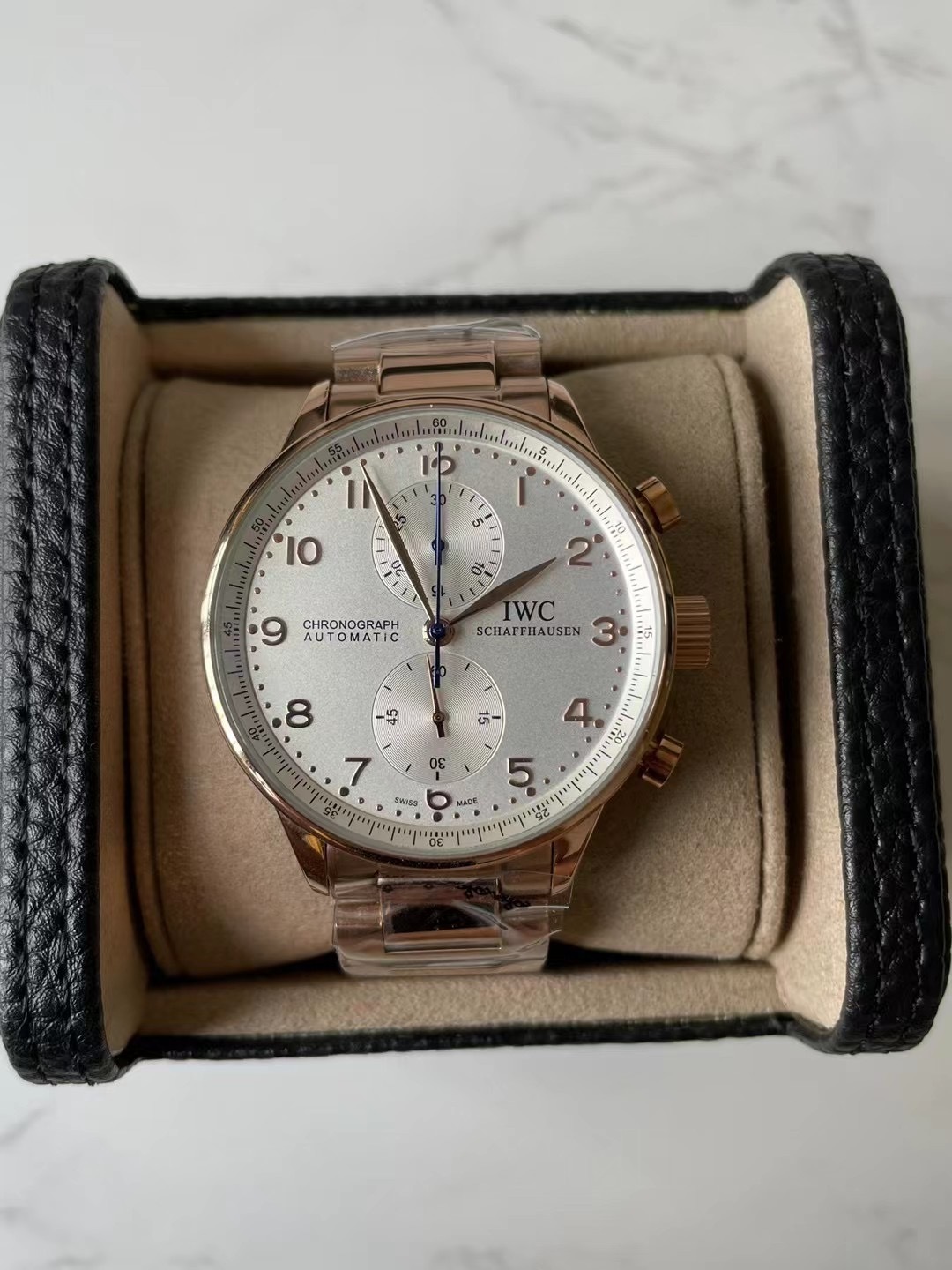 Men's Quartz Watch Chronograph 904L Stainless Steel42mm-IC41