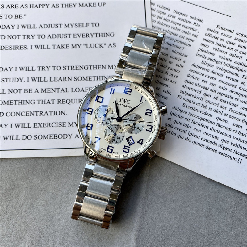 Men's Quartz Watch Chronograph 904L Stainless Steel41mm-IC27