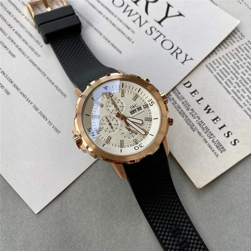 Men's Quartz Watch Chronograph 904L Stainless Steel42mm-IC38