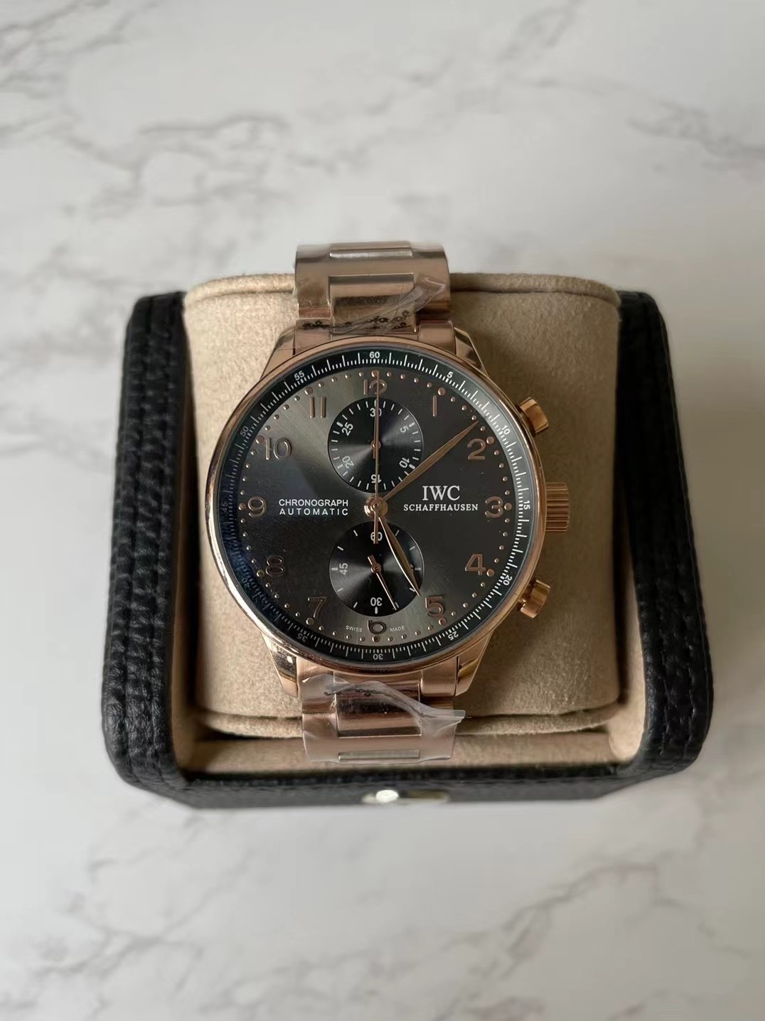 Men's Quartz Watch Chronograph 904L Stainless Steel42mm-IC41
