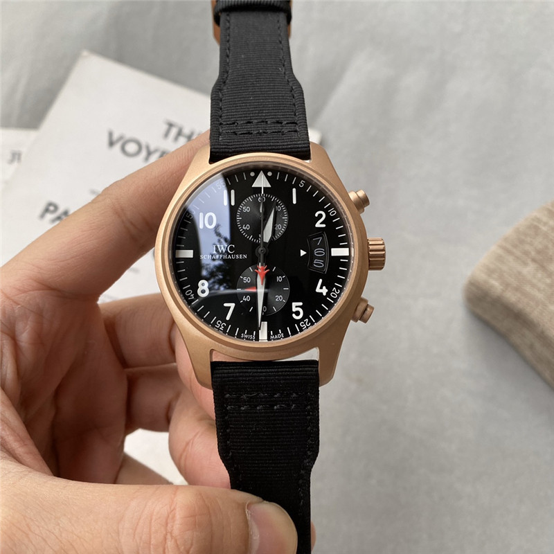 Men's Quartz Watch Chronograph 904L Stainless Steel 43mm-IC16