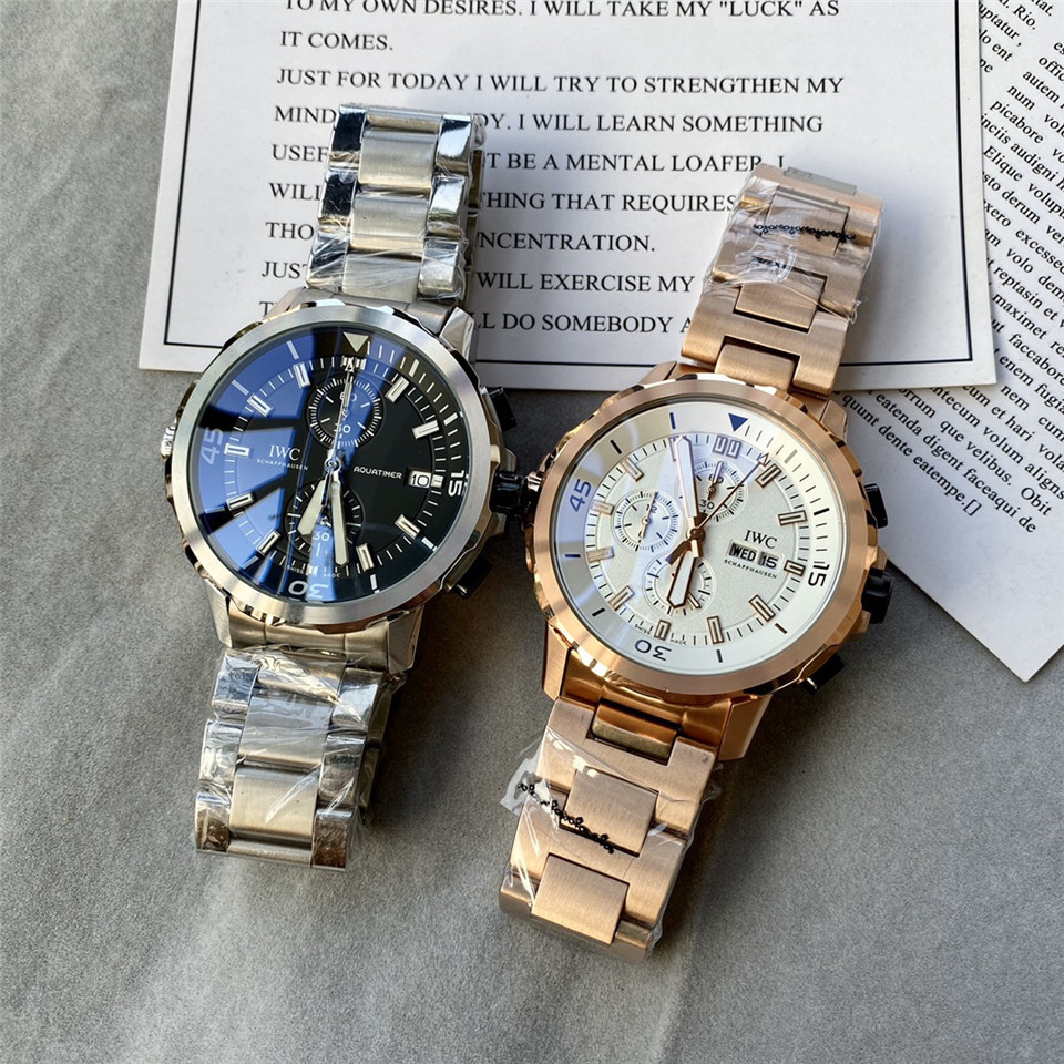 Men's Quartz Watch Chronograph 904L Stainless Steel42mm-IC29