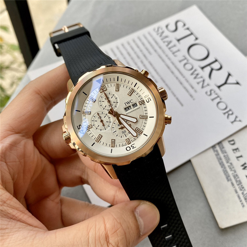 Men's Quartz Watch Chronograph 904L Stainless Steel42mm-IC38