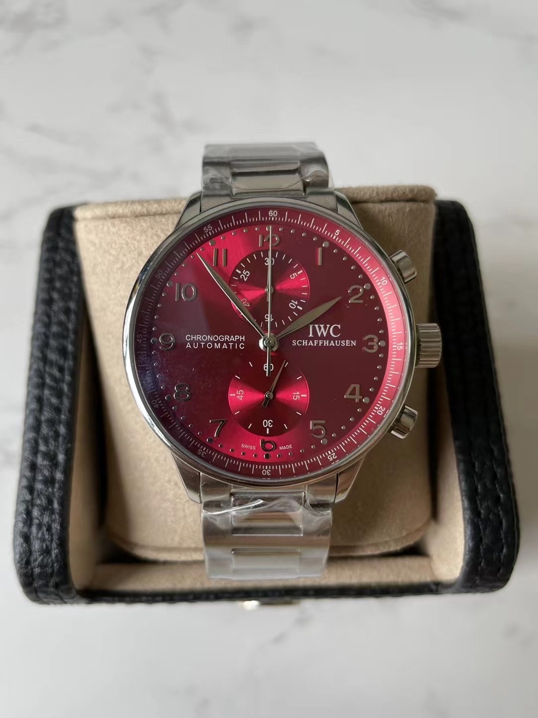 Men's Quartz Watch Chronograph 904L Stainless Steel42mm-IC41