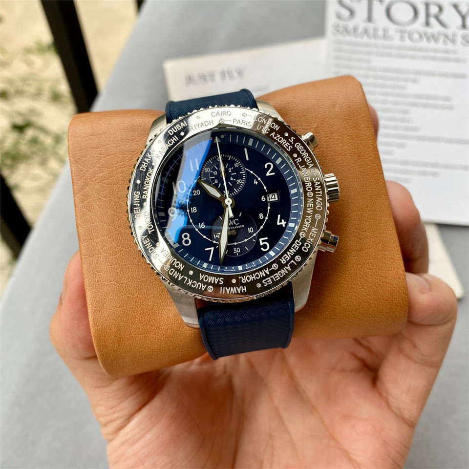 Men's Quartz Watch Chronograph 904L Stainless Steel43mm-IC36