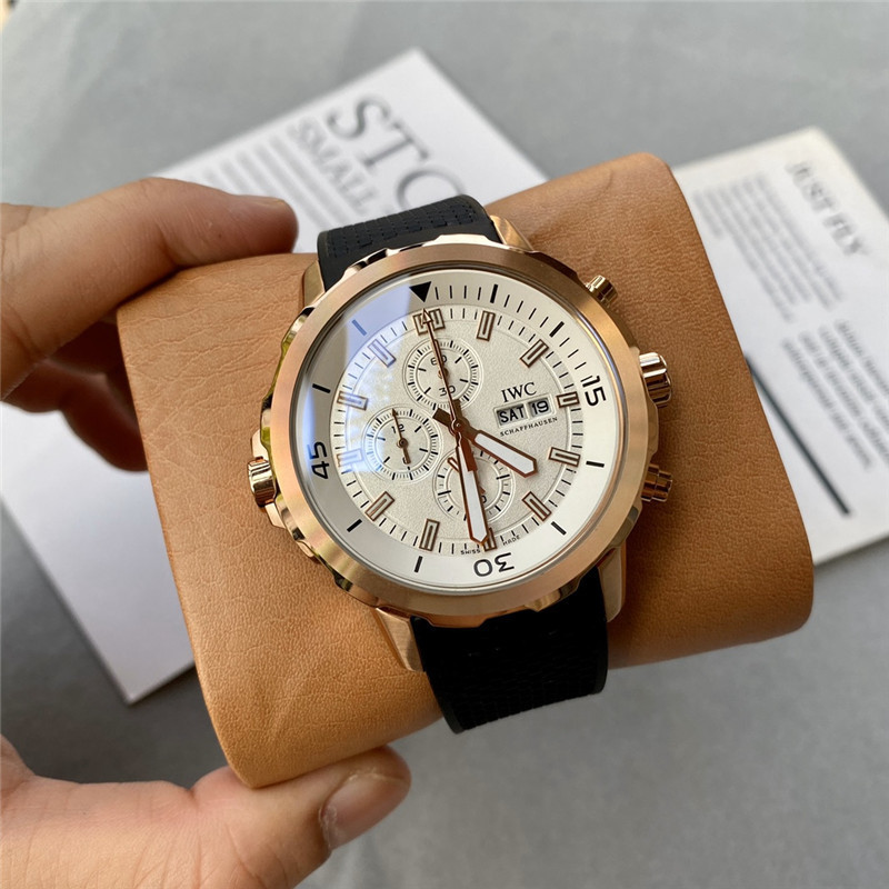 Men's Quartz Watch Chronograph 904L Stainless Steel42mm-IC38