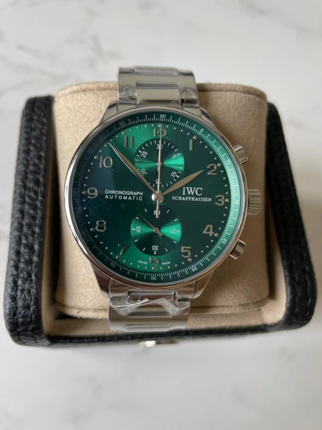Men's Quartz Watch Chronograph 904L Stainless Steel42mm-IC41
