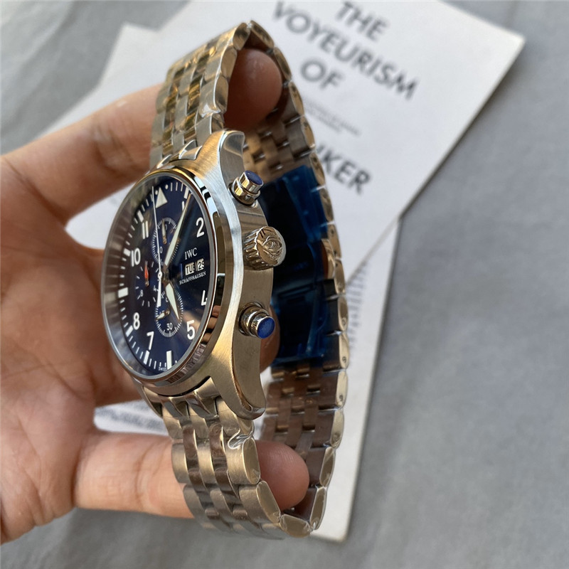Men's Quartz Watch Chronograph 904L Stainless Steel 43mm-IC5