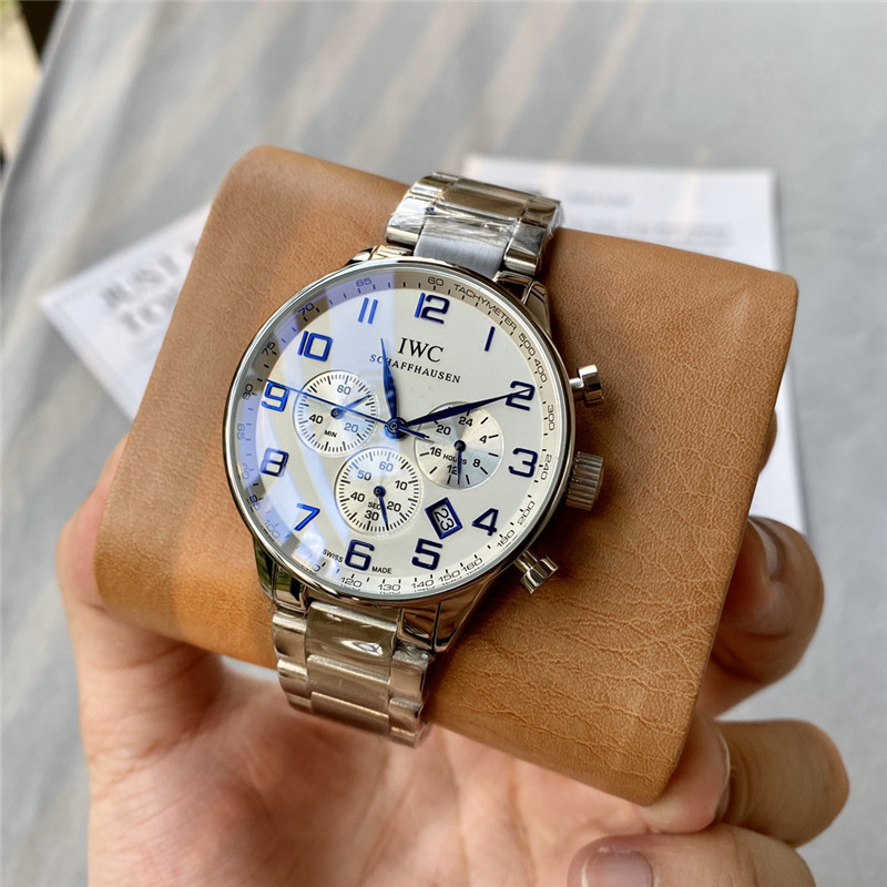 Men's Quartz Watch Chronograph 904L Stainless Steel41mm-IC27