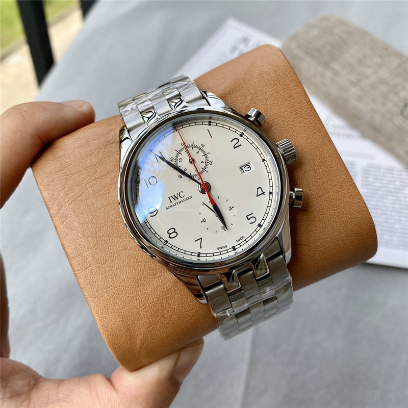 Men's Quartz Watch Chronograph 904L Stainless Steel41mm-IC28