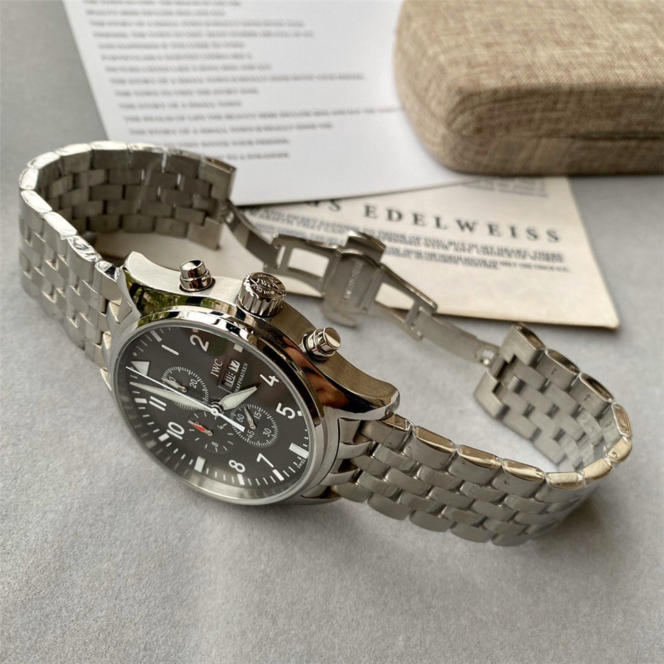 Men's Quartz Watch Chronograph 904L Stainless Steel43mm-IC35