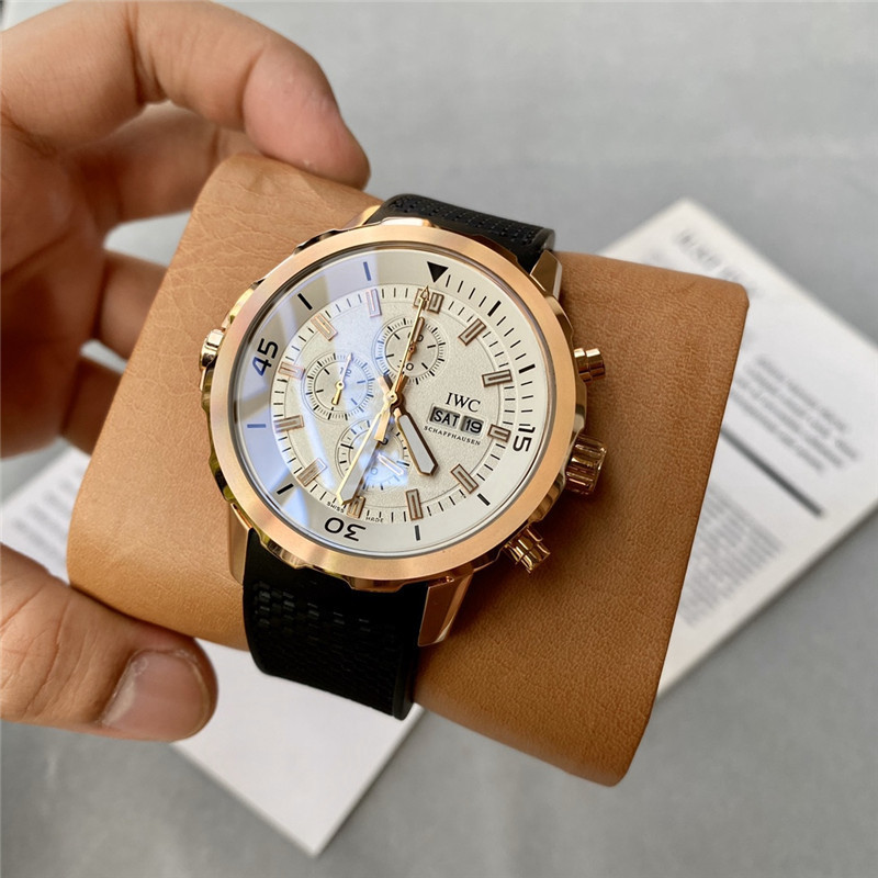 Men's Quartz Watch Chronograph 904L Stainless Steel42mm-IC38