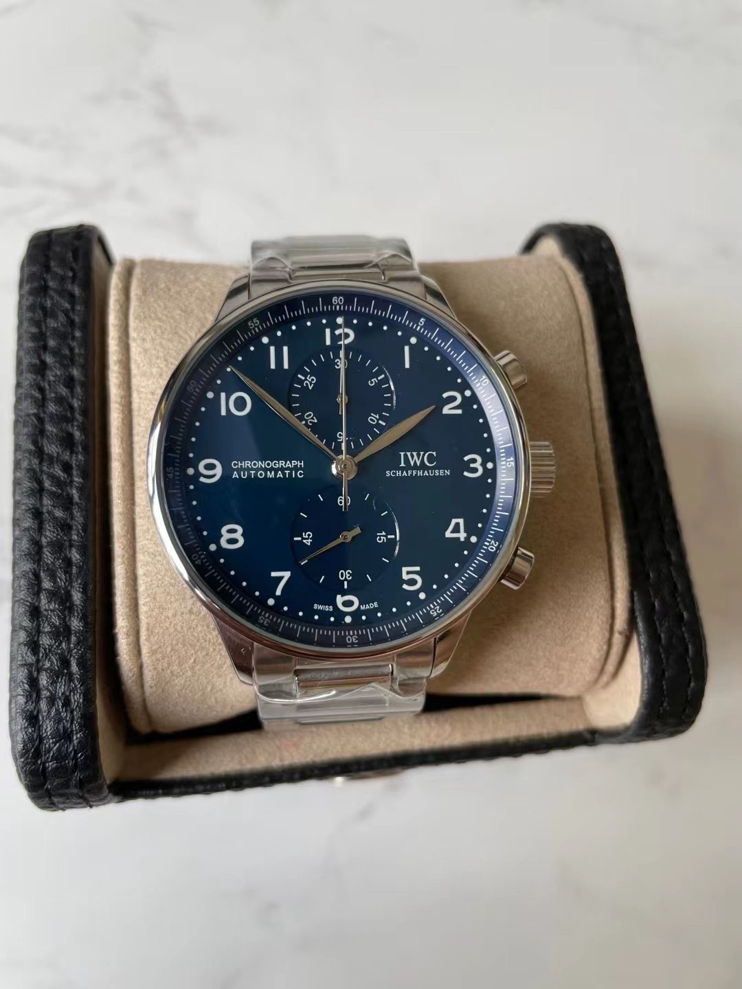 Men's Quartz Watch Chronograph 904L Stainless Steel42mm-IC41