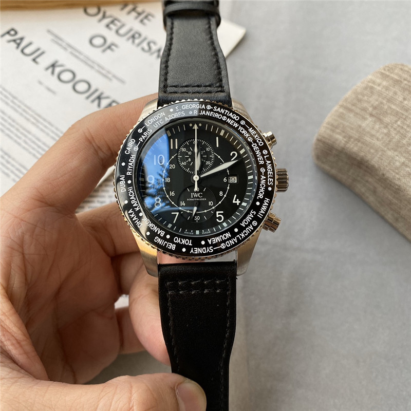 Men's Quartz Watch Chronograph 904L Stainless Steel 43mm-IC17