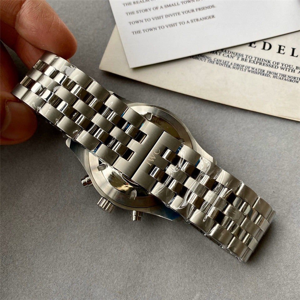 Men's Quartz Watch Chronograph 904L Stainless Steel43mm-IC35