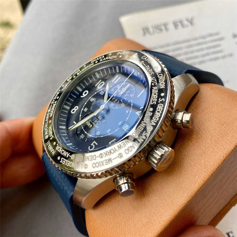 Men's Quartz Watch Chronograph 904L Stainless Steel43mm-IC36